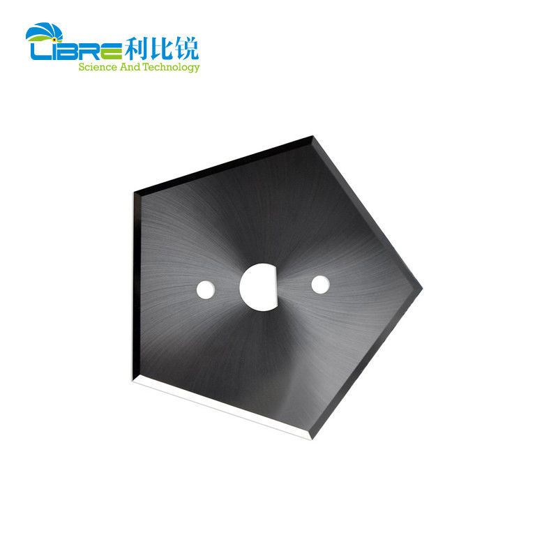 HRA89 경도 텅스텐 카바이드 오각형 칼날, 산업용 슬리터 블레이드용 양면 5개 절단 날 40.9mm