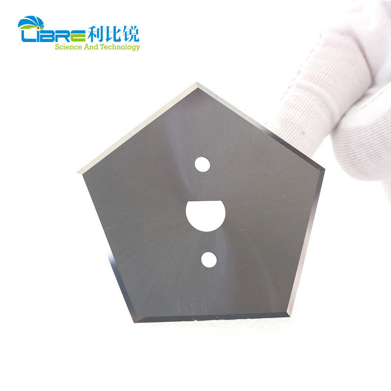 5 개의 절단 가장자리와 66.9mm 길이의 산업 슬리터 블레이드와 함께 텅스텐 탄화탄 펜타곤 블레이드